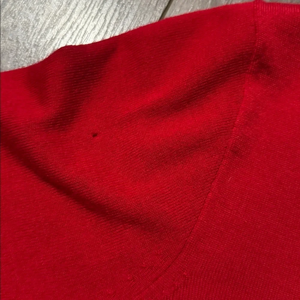 J.Crew Red Margot Crewneck Sweater 100% merino wool M